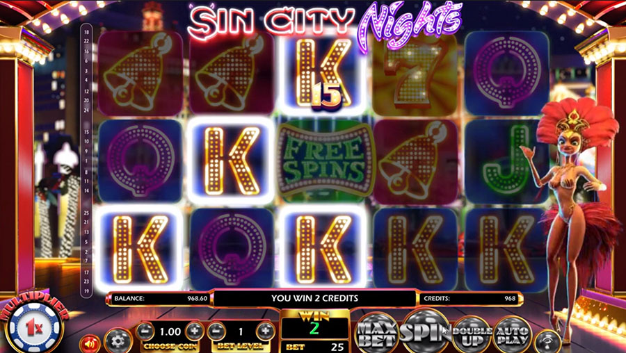 Betsoft Gaming - Sin City Nights, скриншот 3